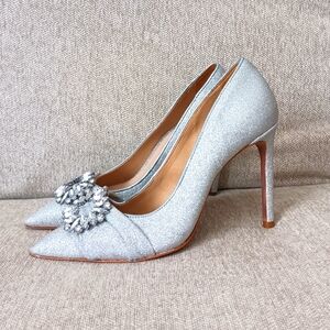 Schutz Elegant Silver Women's Heels